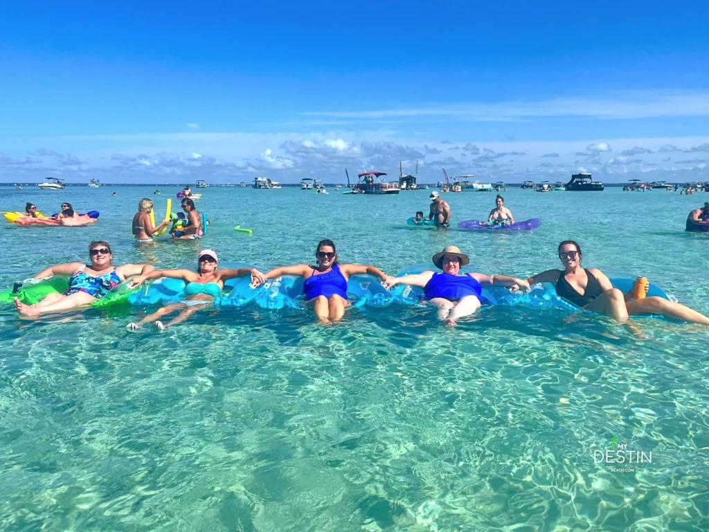 Girl's day out at Crab Island via Crab Island Luxury Adventures